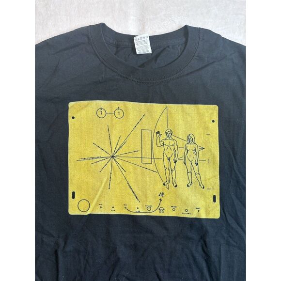 Fruit of the Loom Pioneer 10 Pulsar Voyager Black Short Sleeve Shirt Mens S * - Picture 2 of 6